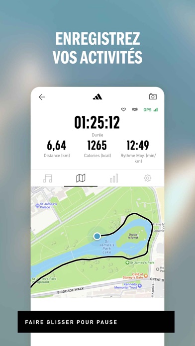 Screenshot #1 pour Adidas Running: Sport tracker