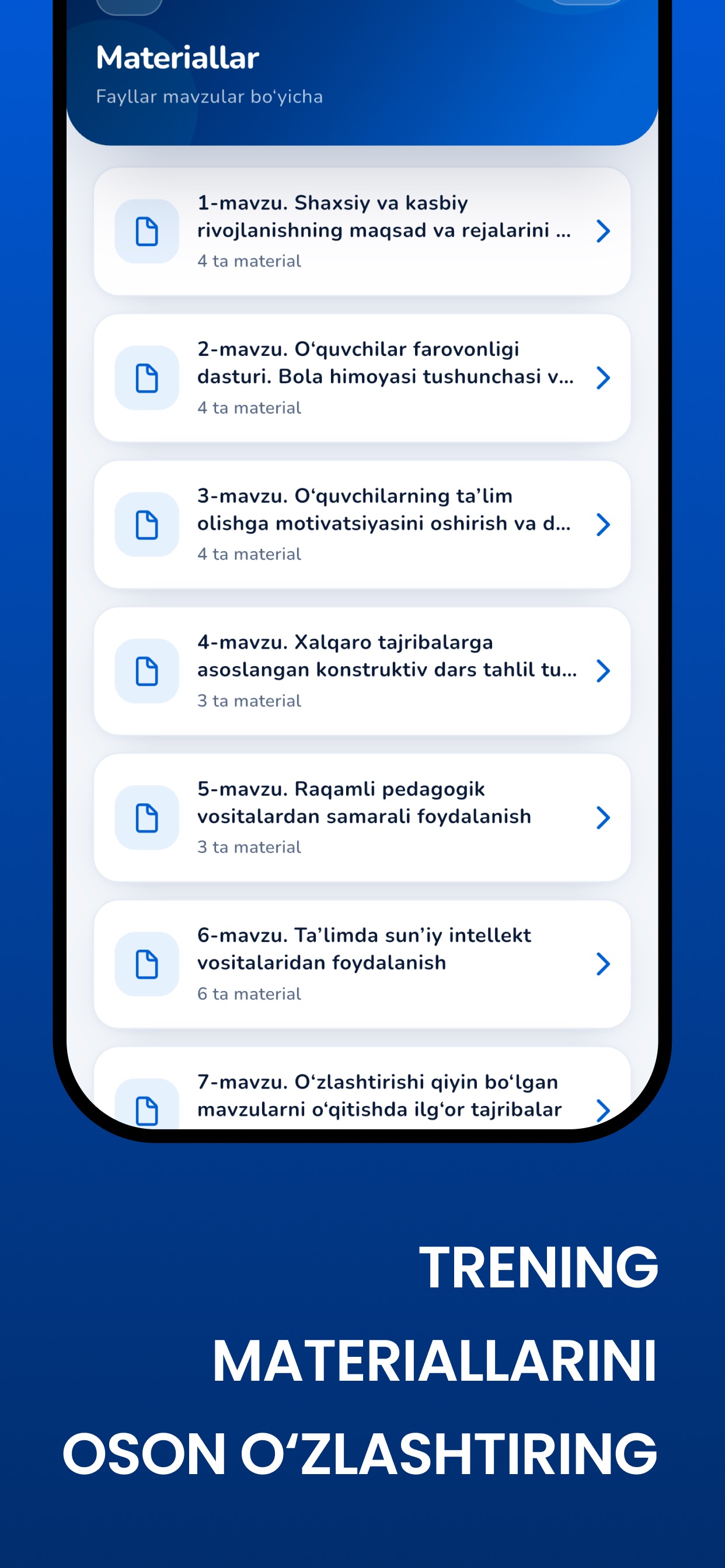 Screenshot 3 of Kasbiy Rivojlanish