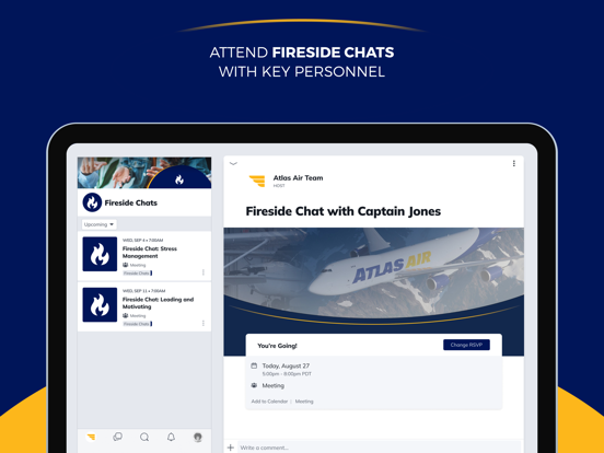 Atlas Cadet Academy iPad screenshot 5 - Social Networking app