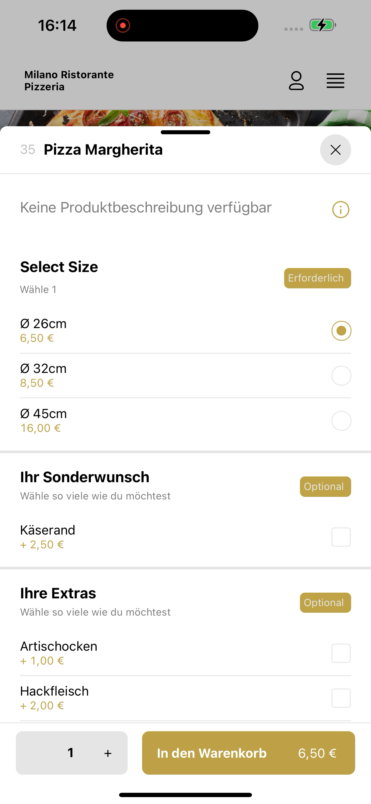 Milano Ristorante Pizzeria screenshot 8