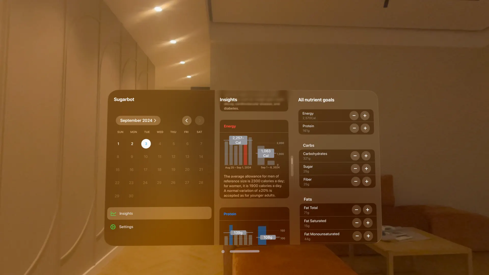 SugarBot Sugar Calorie Tracker screenshot 2