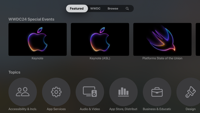 ‎Apple Developer Screenshot