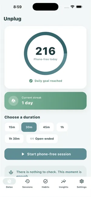 Unplug: Digital Detox screenshot 1