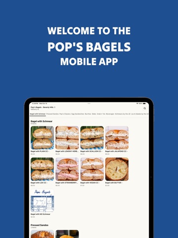 Pop's Bagels - Order Now iPad screenshot