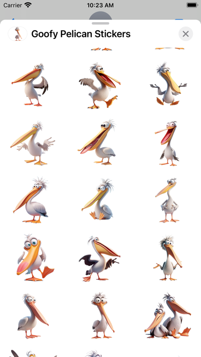 Screenshot #2 pour Goofy Pelican Stickers