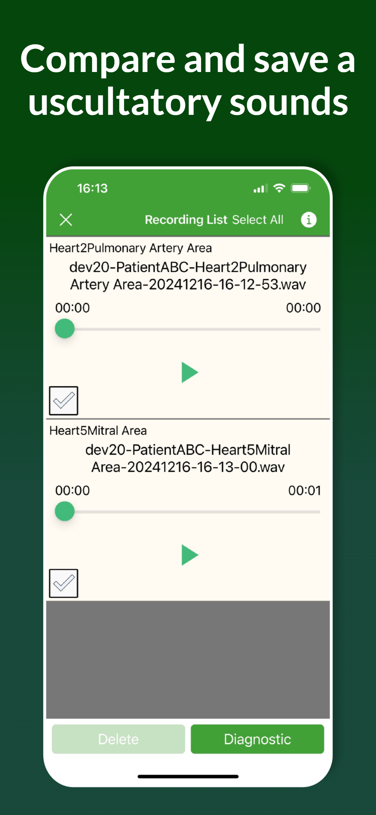 Auscultation Sound Recording