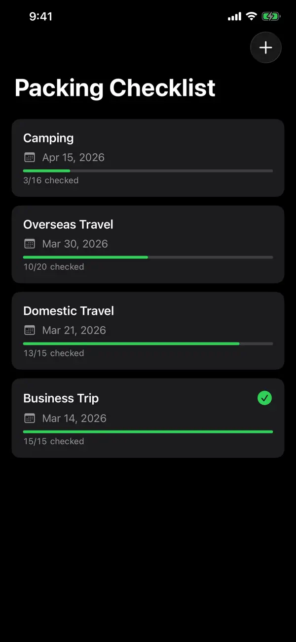 Screenshot #3 pour Packing Checklist MNB