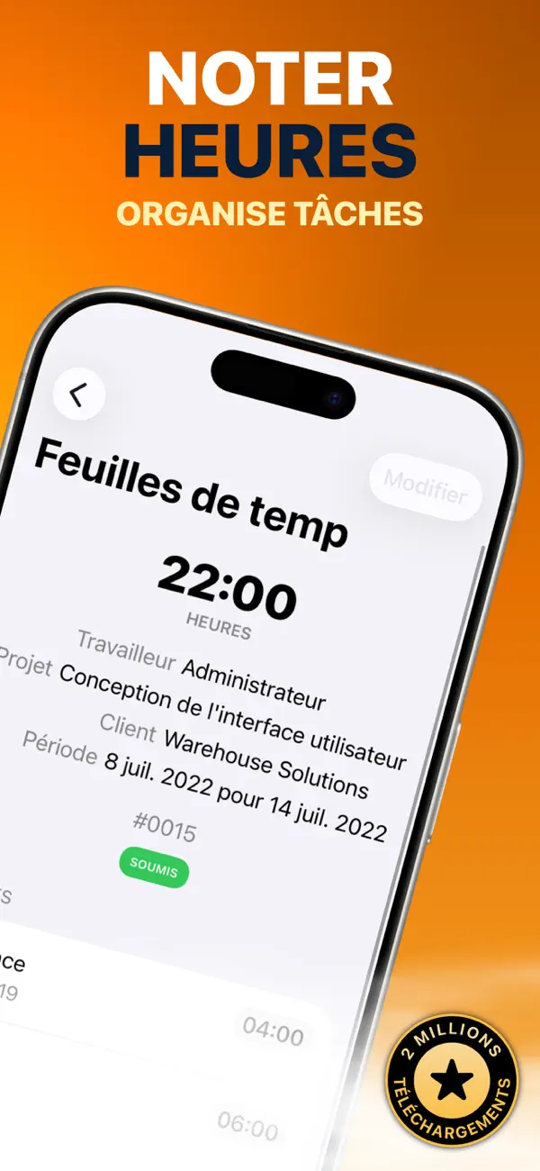 Screenshot #3 pour Centre Feuille de Temps