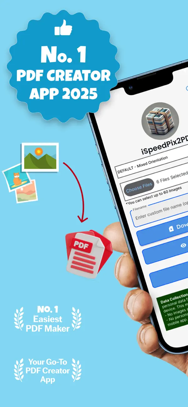 Screenshot #1 pour Photo to PDF by iSpeedPix2PDF