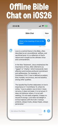 King James Bible -Offline chat iPhone screenshot