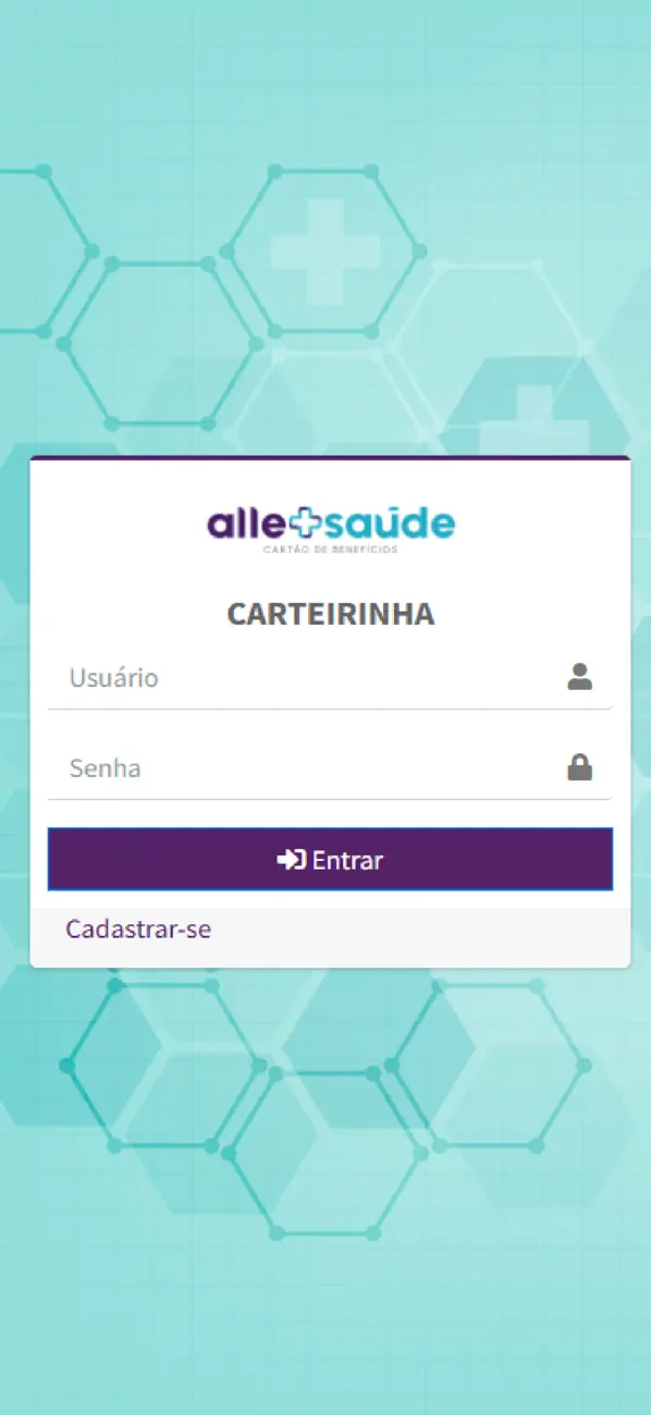 Screenshot #1 pour AlleSaude Carteirinha