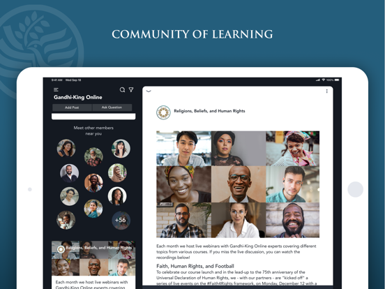 Gandhi-King Global Academy iPad screenshot 1 - Education app