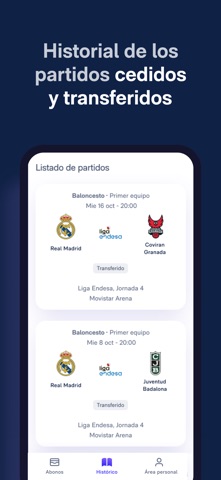 Abonados Real Madrid iPhone screenshot 2