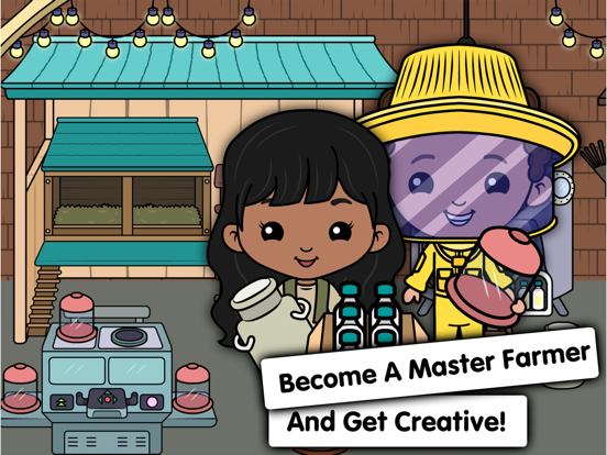 Tizi Town Farm Life, City Game iPad screenshot