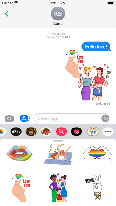 LGBT Lesbian Stickers Screenshot