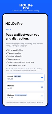 HOLDe: App Blocker Screenshot 6 of 6