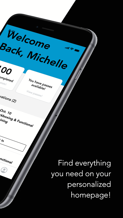 RockBox Fitness Member App iPhone screenshot 2 - Health & Fitness app