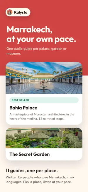Kalysta: Audio Guide Marrakech screenshot 1