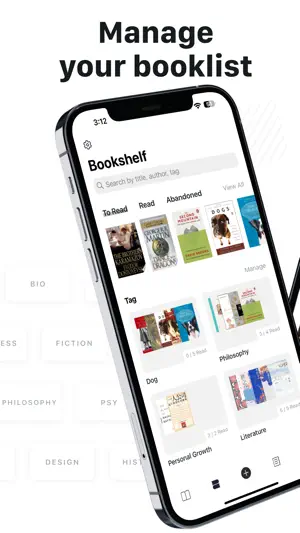 Booka - Minimal Booklist screenshot 1