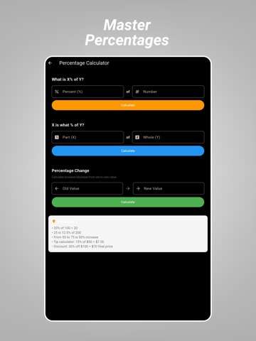 Calculator+ Pro & Math Solver iPad screenshot