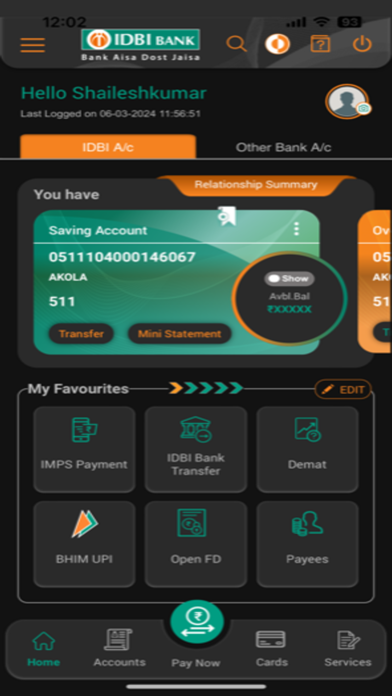 IDBI Bank GO Mobile+ Screenshot