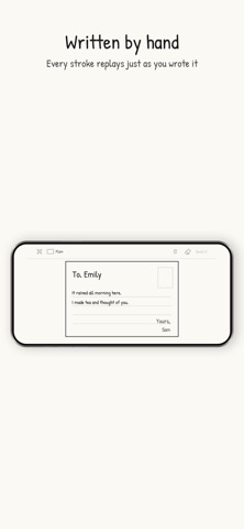 Yours - Handwritten Letters iPhone screenshot