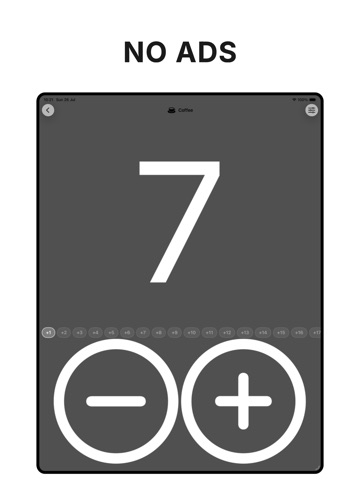 Tally Counter - Clicker iPad screenshot
