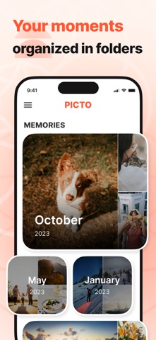 Picto: Photo Moments & Albums iPhone screenshot