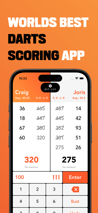Dart Scores: Darts Scoreboard Screenshot 1 of 5
