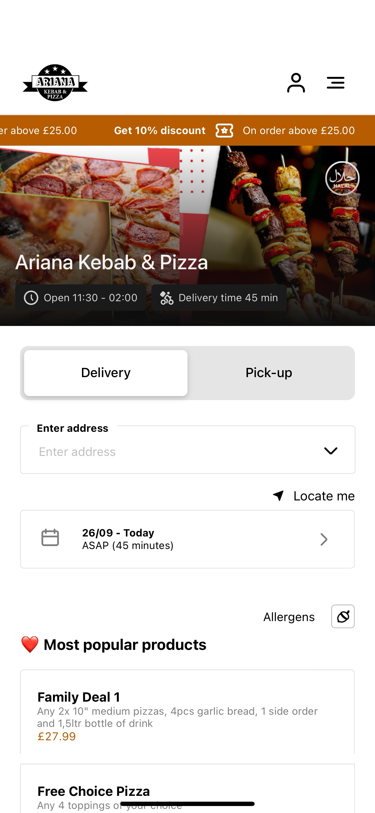 Ariana Kebab & Pizza screenshot 3