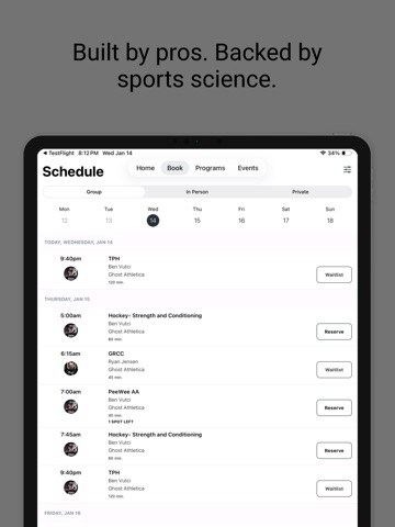 Ghost Athletica iPad screenshot