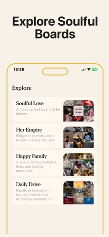 Sunrise: Vision Board & Dreams iPhone screenshot