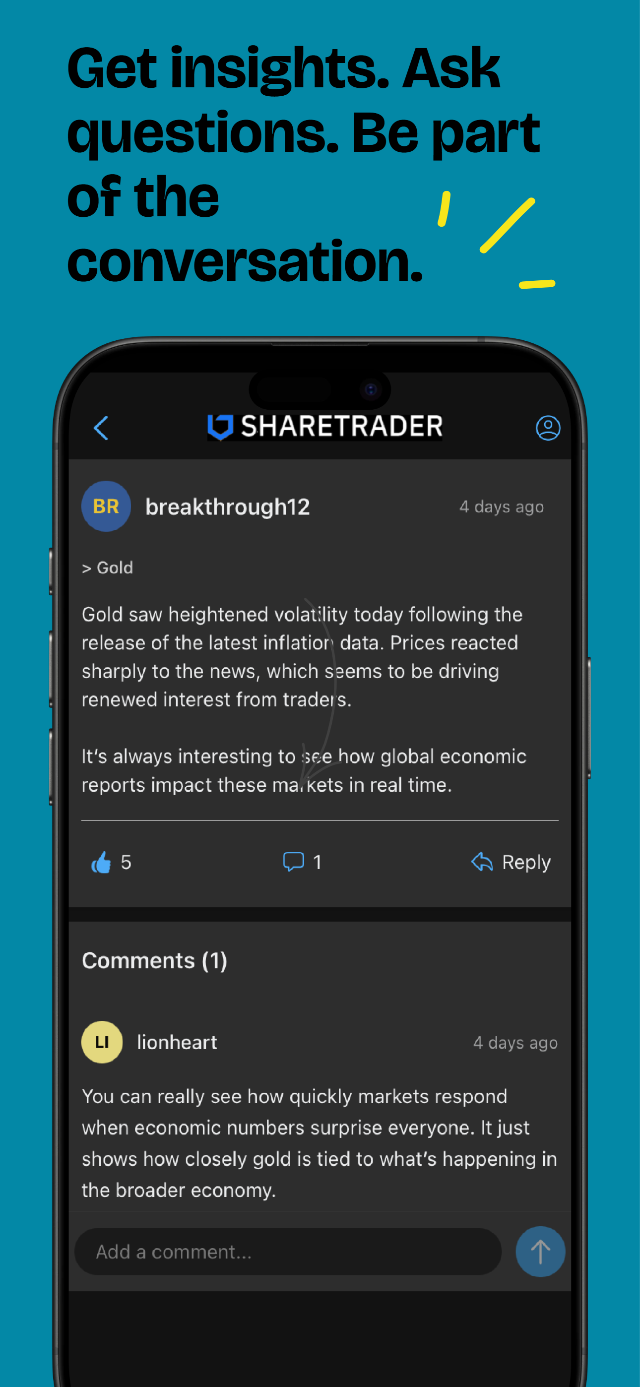 Sharetrader: Chart,Prices,Chat screenshot 5