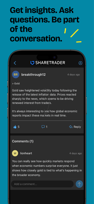 Sharetrader: Chart,Prices,Chat Screenshot 5 of 5