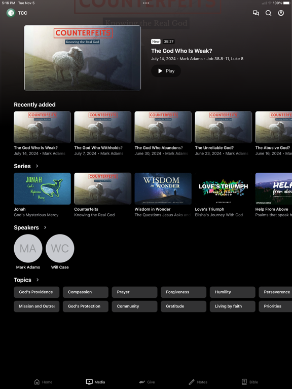 Tusculum Church of Christ iPad screenshot 2 - Education app