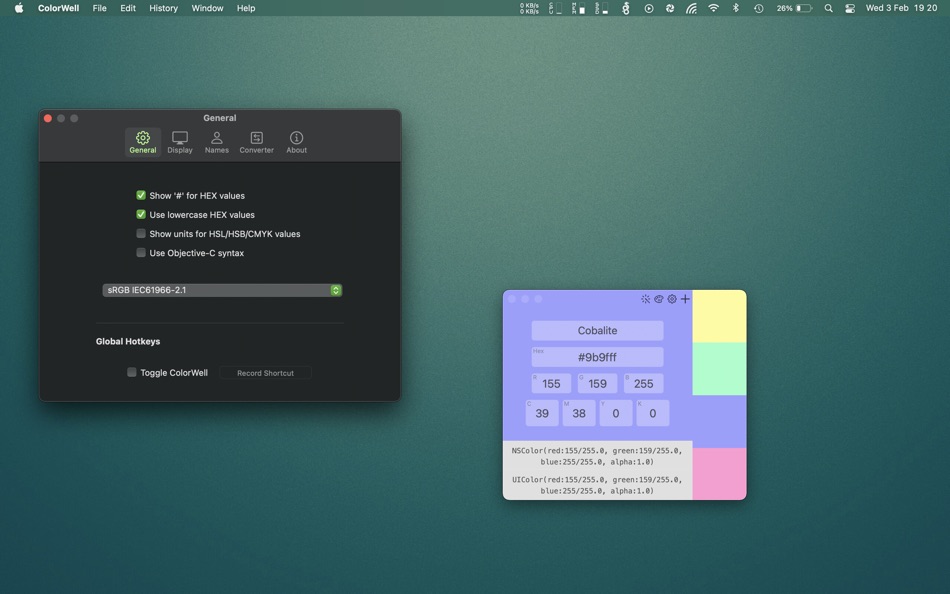 #6. ColorWell (macOS) 由: SweetP Productions, Inc.