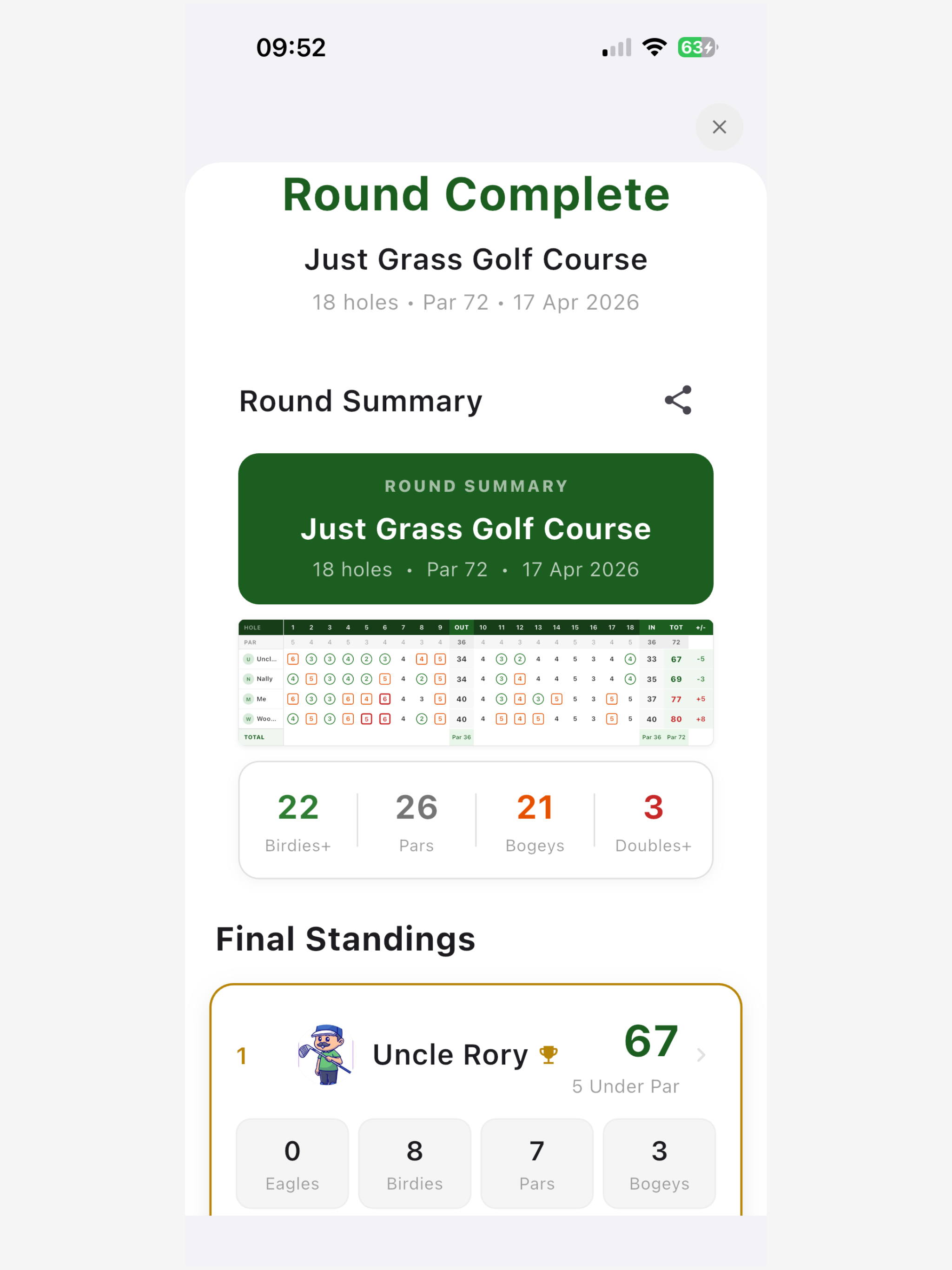 Golf Mate - Round Tracker