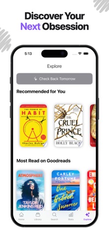 Bookd: Reading Tracker & TBR screenshot