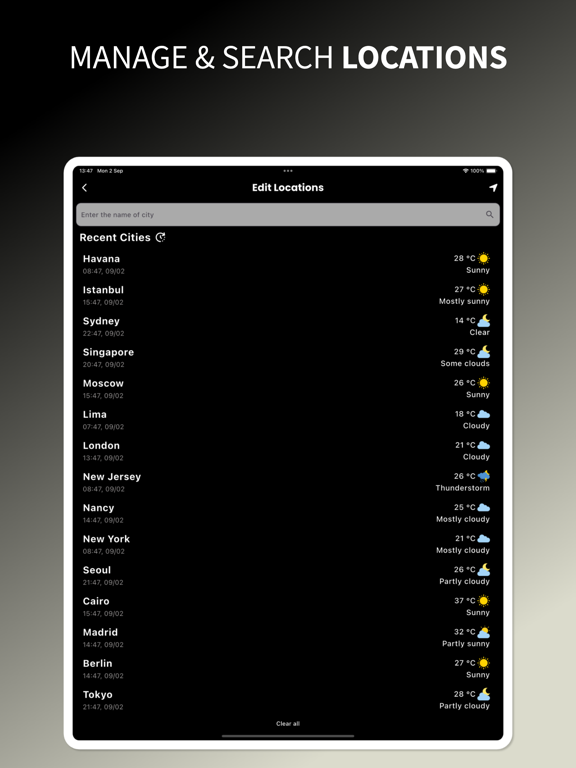 Local Weather Today: Real-Time iPad screenshot 5 - Weather app