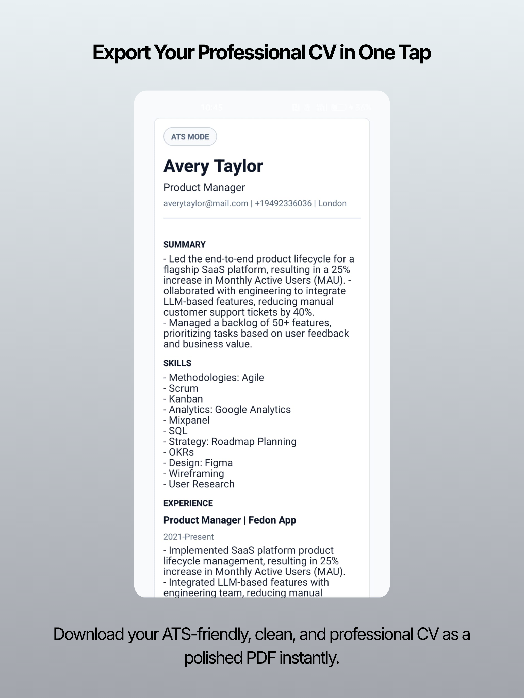 Hirvia – CV & Job Application