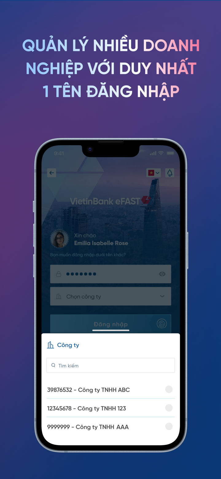 VietinBank eFAST screenshot 3