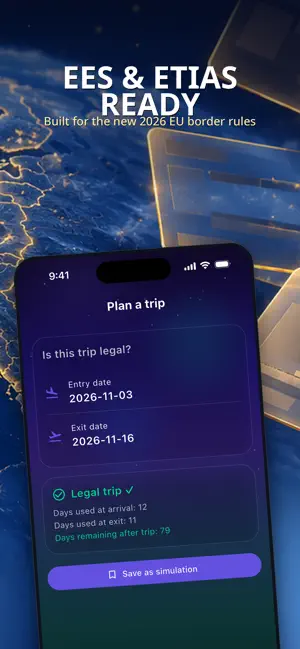 Schengen 90/180 Counter screenshot 4