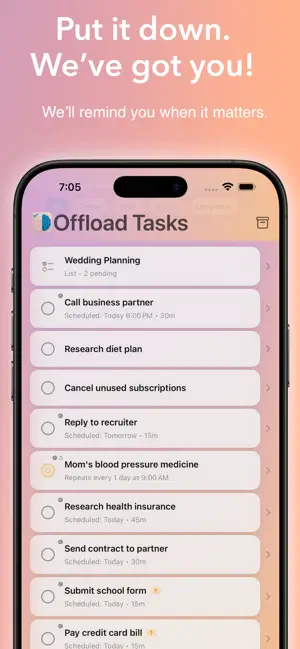 Offload: Task Reminder & Calm screenshot 2