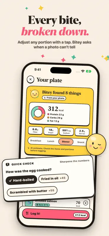 Bitey - AI Calorie Counter screenshot 2 of 9