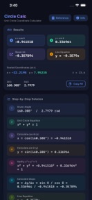 Circle Coordinate Calculator screenshot