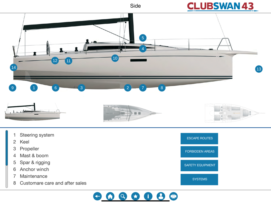 #1. Clubswan 43 (iOS) 由: CENTROSTILEDESIGN S.r.l.