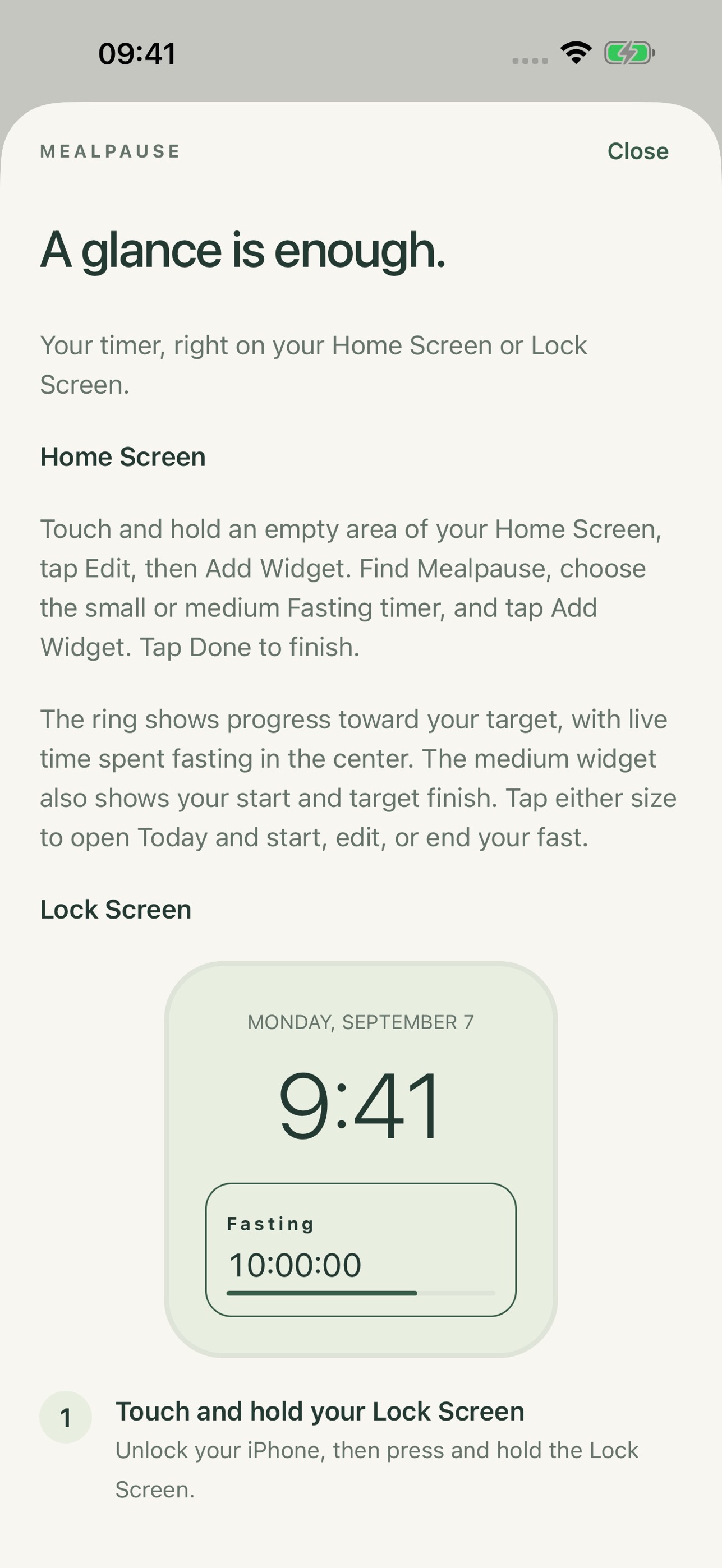 Screenshot 6 of Mealpause: Fasting Timer