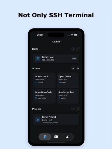 Redock - SSH / Mosh Terminal iPad screenshot 1