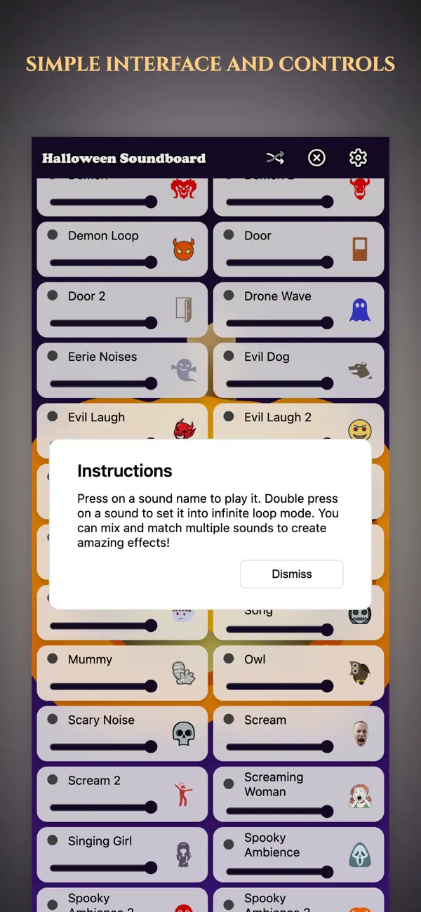 Screenshot #2 pour Halloween Soundboard App