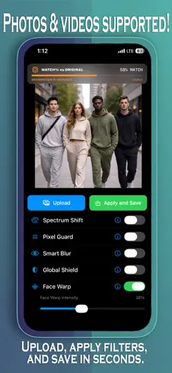 Captura de pantalla de Hidden Face – AI Privacy en iPhone 5